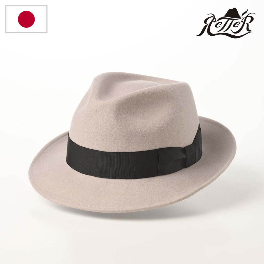 RETTER（レッター） Wool Fedora（ウールフェドラ） ライトグレー