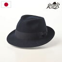 RETTER（レッター） Wool Fedora（ウールフェドラ） ネイビー