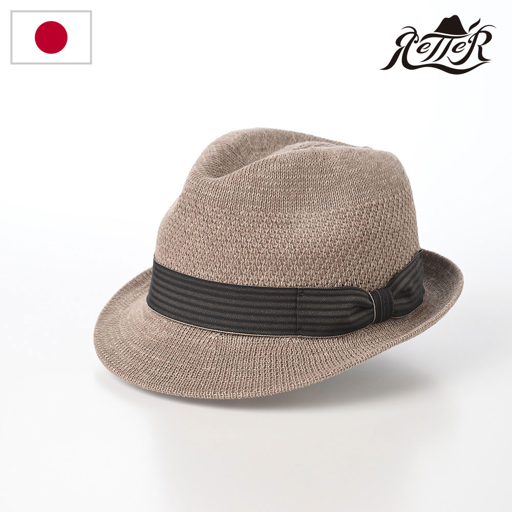 【春セール】RETTER 帽子 春 夏 メンズ レディース おしゃれ シンプル 普段使い 日本ブランド ファッション小物 アクセサリー レッター Riviera Linen Na2（リビエラ リネン ナツ） シルバー