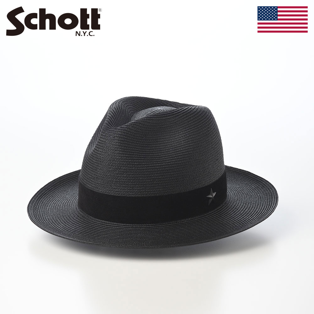 Rakuten - Schott ショット 帽子 ブレードハット cap メンズ レディース ユニセックス ファッション小物 おしゃれ ブランド アメリカ アメカジ ONE STAR BRAID HAT（ワンスター ブレード ハット） SC166 ブラック 父の日ギフト