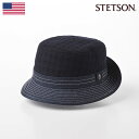 STETSON ステットソン バケットハット サファリハット 帽子 ブランド メンズ 父の日 紳士帽 秋 冬 大きいサイズ カジュアル 異素材 フェルト おしゃれ 普段使い レディース ギフト プレゼント 送料無料 アメリカ COMBI HAT（コンビハット）SE020 ネイビー 父の日ギフト