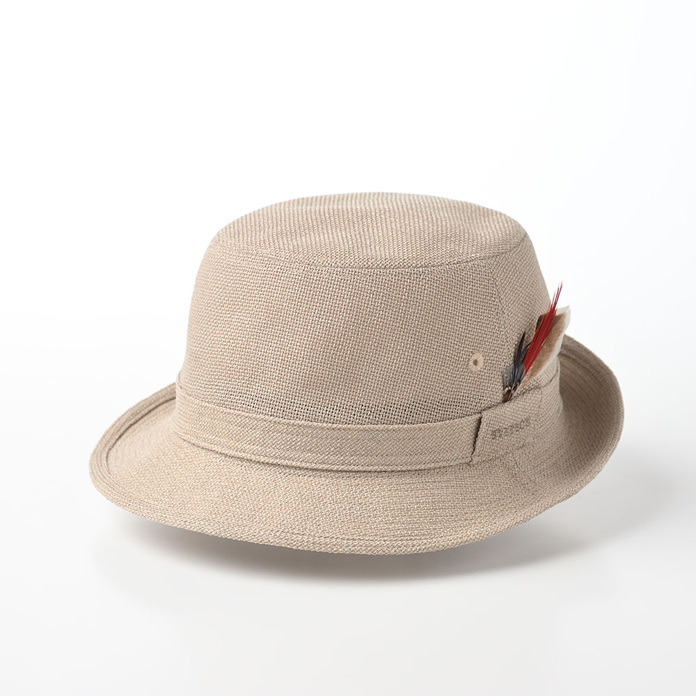 STETSON ステットソン バケットハット サファリハット 帽子 ブランド メンズ 紳士帽 春 夏 大きいサイズ カジュアル おしゃれ シンプル 普段使い 羽飾り レディース ギフト アメリカ LINETRON ALPEN(リネトロン アルペン)SE074 ベージュ 熱中症 暑さ対策 2
