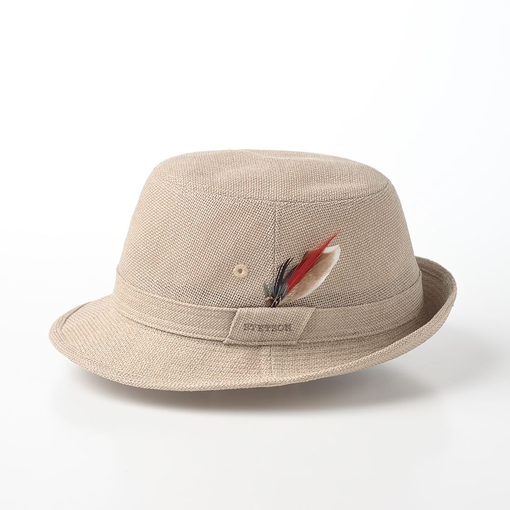 STETSON ステットソン バケットハット サファリハット 帽子 ブランド メンズ 紳士帽 春 夏 大きいサイズ カジュアル おしゃれ シンプル 普段使い 羽飾り レディース ギフト アメリカ LINETRON ALPEN(リネトロン アルペン)SE074 ベージュ 熱中症 暑さ対策 3