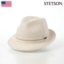 ポイント2倍 ステットソン STETSON ソフトハット 中折れハット 帽子 メンズ レディース 春 夏 つば短め カジュアル アウトドア 普段使い 送料無料 NEW LESCAUT LINEN CHAMBRAY（ニューレスコー リネンシャンブレー） SE182 ベージュ