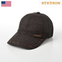 STETSON キャップ CAP メンズ 父の日 レディース 紳士 春夏秋冬 大きいサイズ カジュアル メッシュ リネン サイズ調整 散歩 レジャー オールシーズンかぶれる 通年仕様 アメリカブランド ギフト 送料無料 あす楽 ステットソン カラミキャップSE533 ブラウン 父の日ギフト