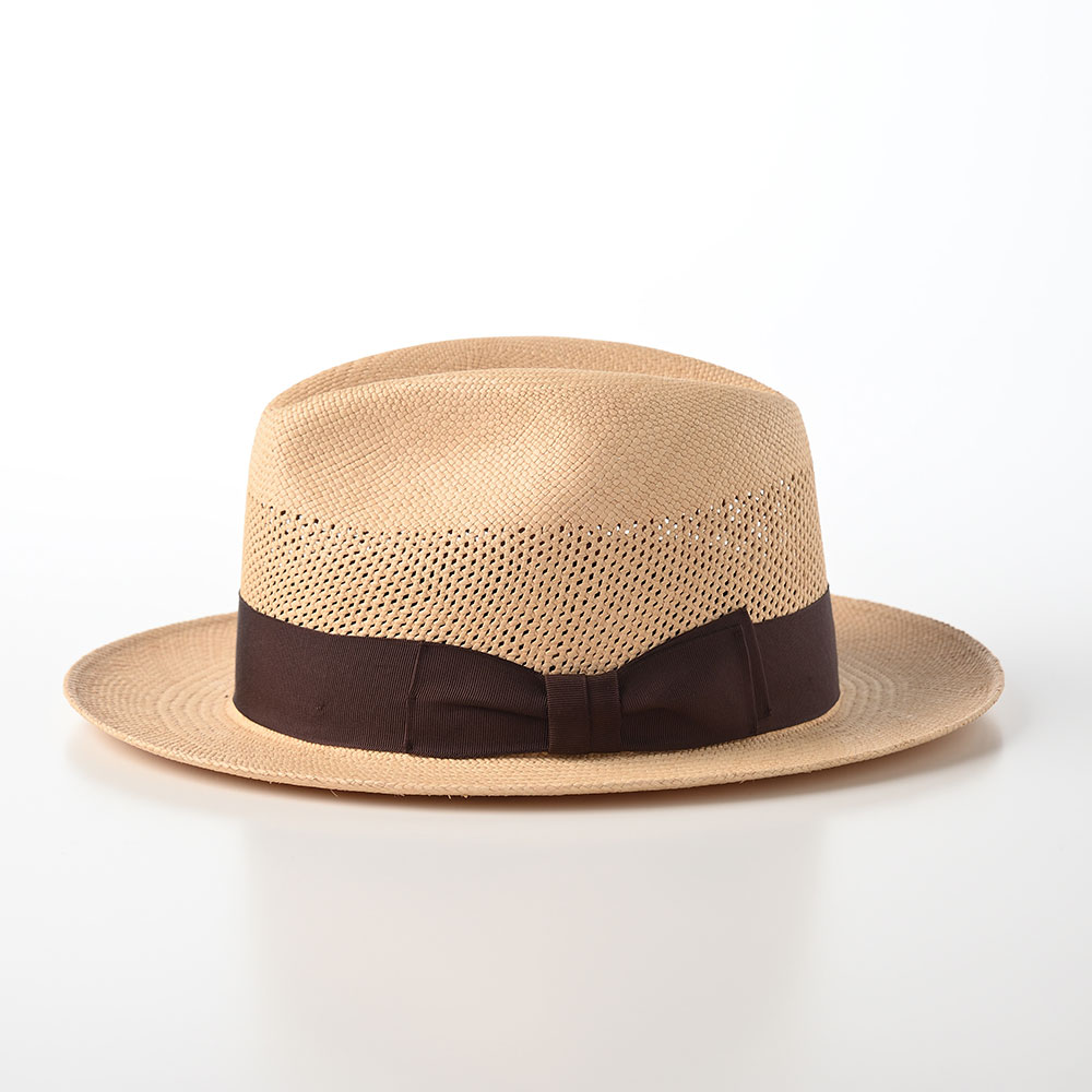STETSON パナマハット パナマ帽 中折れハット メンズ 帽子 本パナマ 春 夏 透かし編み 涼しい サイズ調整可 カジュアル フォーマル おしゃれ アメリカブランド ステットソン VEN BASIC PANAMA(ベン ベーシックパナマ)SE586 ベージュ 熱中症 暑さ対策