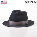 STETSON ステットソン 中折れハット ラビットフェルト 帽子 復刻モデル フェルトハット フェドラ メンズ レディース 紳士 秋 冬 大きいサイズ アメカジ フォーマル カジュアル おしゃれ あす楽 アメリカ ブランド MANHATTAN（マンハッタン）SE621 グレー