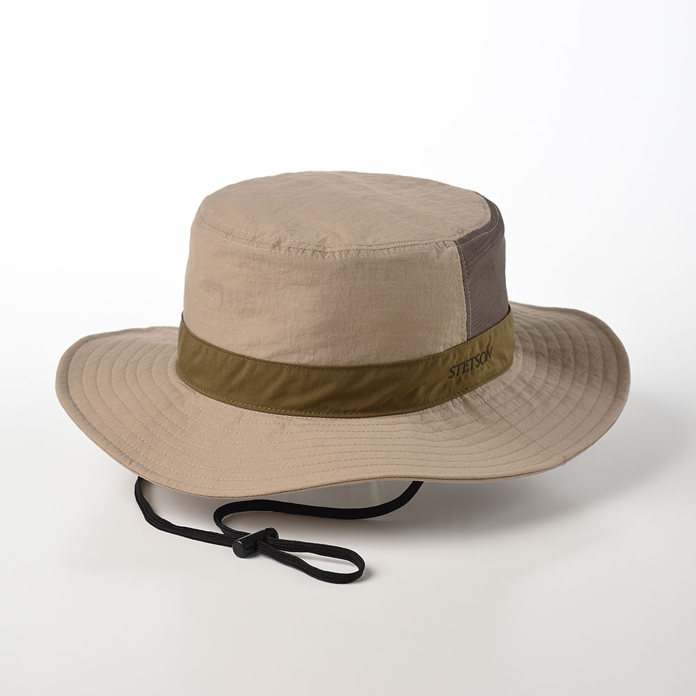 STETSON サファリハット 帽子 日除け あご紐付き メンズ レディース 春 夏 秋 冬 紫外線 UV 熱中症対策 シンプル おしゃれ 外仕事 アウトドア あす楽 アメリカ ブランド ステットソン SUNSHADE SAFARI（サンシェード サファリ）SE647 ベージュ プレゼント