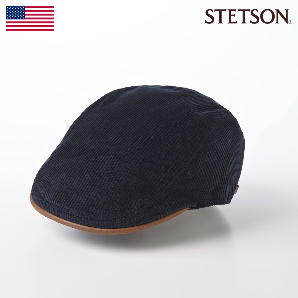 STETSON（ステットソン） CORDUROY HUNTING（コーデュロイハンチング）SE670 ネイビー 父の日 ギフト プレゼント 贈り物