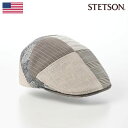 STETSON 帽子 メンズ レディース アメリカブランド ステットソン PATCHWORK HUNTING(パッチワーク ハンチング)SE724 ベージュ ギ...