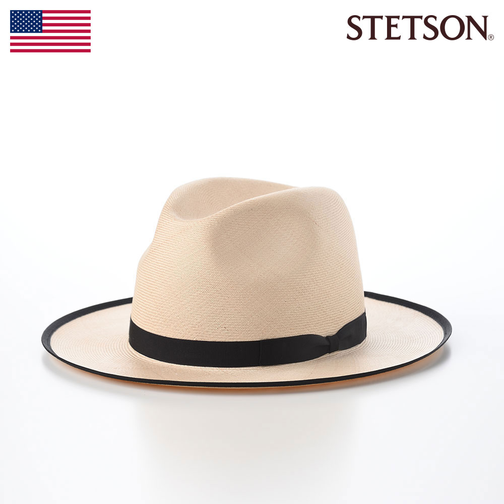 STETSON 帽子 中折れハット ストローハット メンズ レディース 春 夏 麦わら帽 ブランド 大きいサイズ シンプル カジュアル おしゃれ ファッション小物 アメリカ ステットソン BUNTAL HAT(ブンタール ハット) SE769 ナチュラル 熱中症 暑さ対策 父の日ギフト