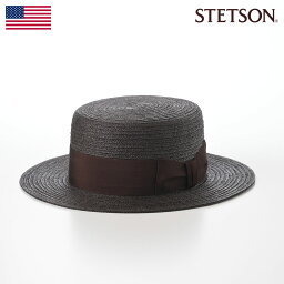 STETSON 帽子 カンカン帽 ストローハット メンズ レディース 春 夏 麦わら帽 ブランド 大きいサイズ シンプル カジュアル おしゃれ ファッション小物 アメリカ ステットソン JUTE BRAID KANKAN HAT（ジュートブレード カンカンハット） SE771 ブラウン