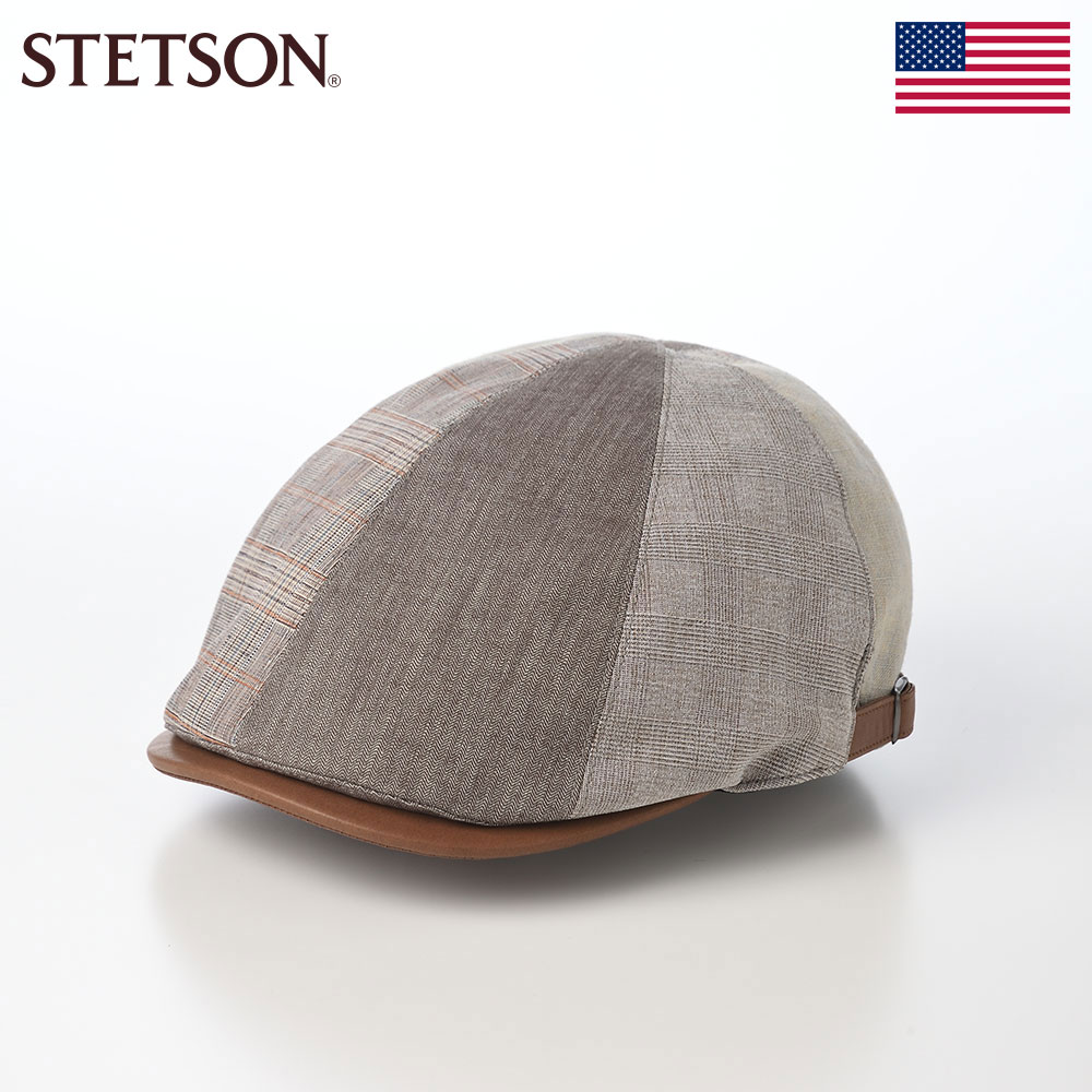 乐天商城 - STETSON ステットソン ハンチング帽 キャップ 帽子 ブランド メンズ 春 夏 ハンチングベレー 鳥打帽 カジュアル おしゃれ シンプル 普段使い レディース アメリカ LINEN PATCHWORK HUNTING(リネンパッチワーク ハンチング) SE815 ブラウン 父の日ギフト 2026