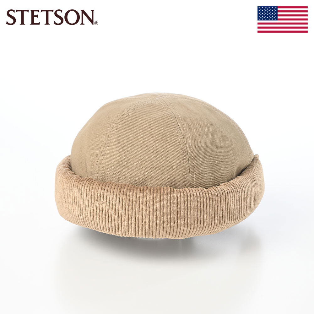 乐天商城 - STETSON 帽子 ロールキャップ メンズ レディース キャップ CAP 大きいサイズ ブランド カジュアル おしゃれ ステットソン CORDUROY FISHERMAN CAP（コーデュロイ フィッシャーマン キャップ） SE832 ベージュ 父の日ギフト 2026