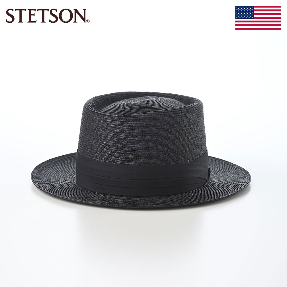 Rakuten - STETSON 帽子 ブレードハット メンズ レディース 春 夏 ブランド シンプル カジュアル ファッション小物 アメリカ ステットソン SANTA FE（サンタフェ） SE854 ブラック 父の日ギフト 2026