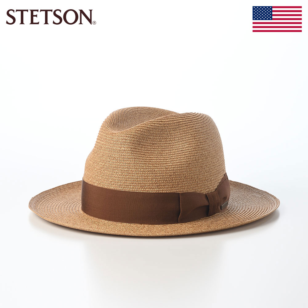 STETSON 帽子 ブレードハット メンズ レディース 春 夏 ブランド シンプル カジュアル ファッション小物 アメリカ ステットソン PAPER BRAID HAT（ペーパーブレード ハット） SE855 ベージュ 父の日ギフト 2026