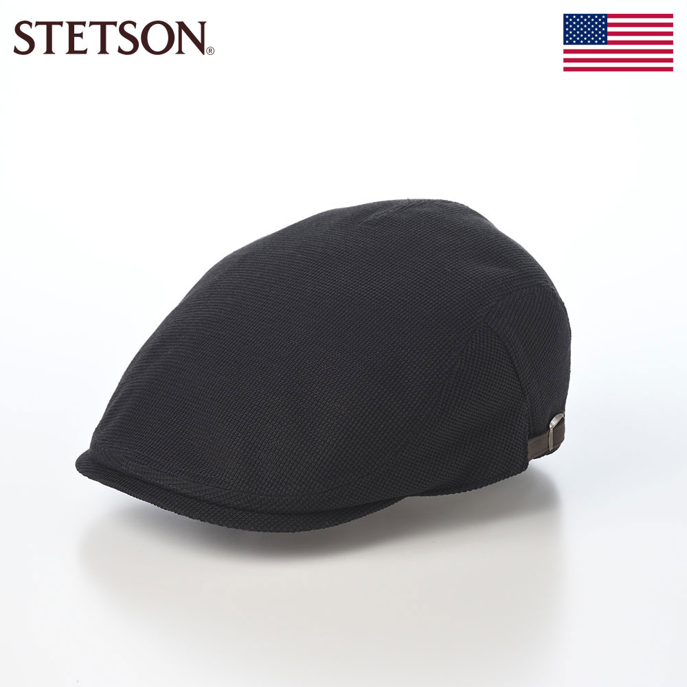 乐天商城 - STETSON 帽子 ハンチング 春 夏 メンズ レディース キャップ CAP ニュースボーイキャップ 大きいサイズ ブランド カジュアル おしゃれ ステットソン SURF KNIT HUNTING（サーフニット ハンチング） SE868 ブラック 父の日ギフト 2026