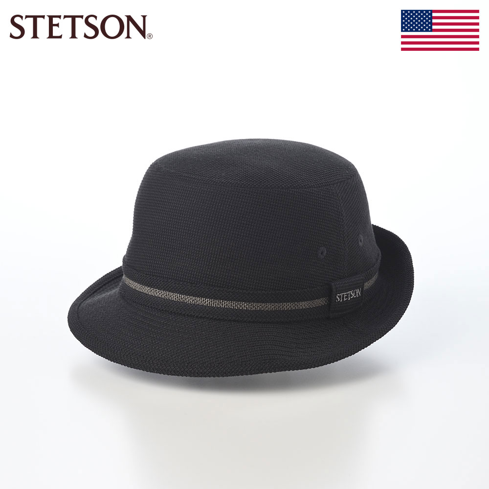 樂天商城 - ステットソン STETSON アルペンハット 帽子 メンズ レディース オールシーズン 春 夏 カジュアル おしゃれ アウトドア 普段使い アメリカブランド 送料無料 SURF KNIT ALPEN（サーフニット アルペン） SE869 ブラック 父の日ギフト 2026