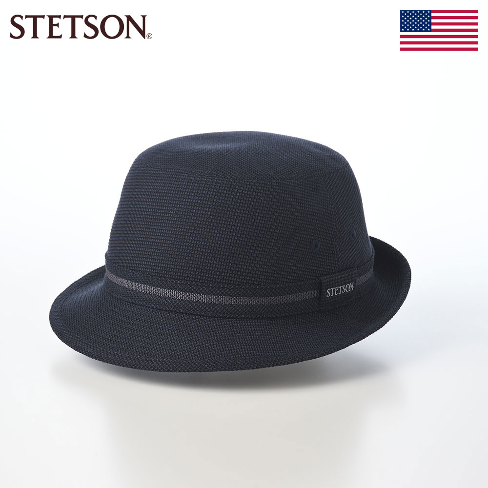 乐天商城 - ステットソン STETSON アルペンハット 帽子 メンズ レディース オールシーズン 春 夏 カジュアル おしゃれ アウトドア 普段使い アメリカブランド 送料無料 SURF KNIT ALPEN（サーフニット アルペン） SE869 ネイビー