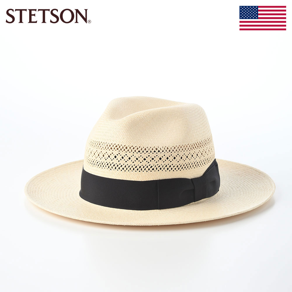 STETSON 帽子 パナマハット メンズ レディース 春 夏 ブランド 大きいサイズ シンプル カジュアル ファッション小物 アメリカ ステットソン VINTAGE OPENWORK PANAMA G8（ヴィンテージ オープンワーク パナマ G8） SE879 ナチュラル