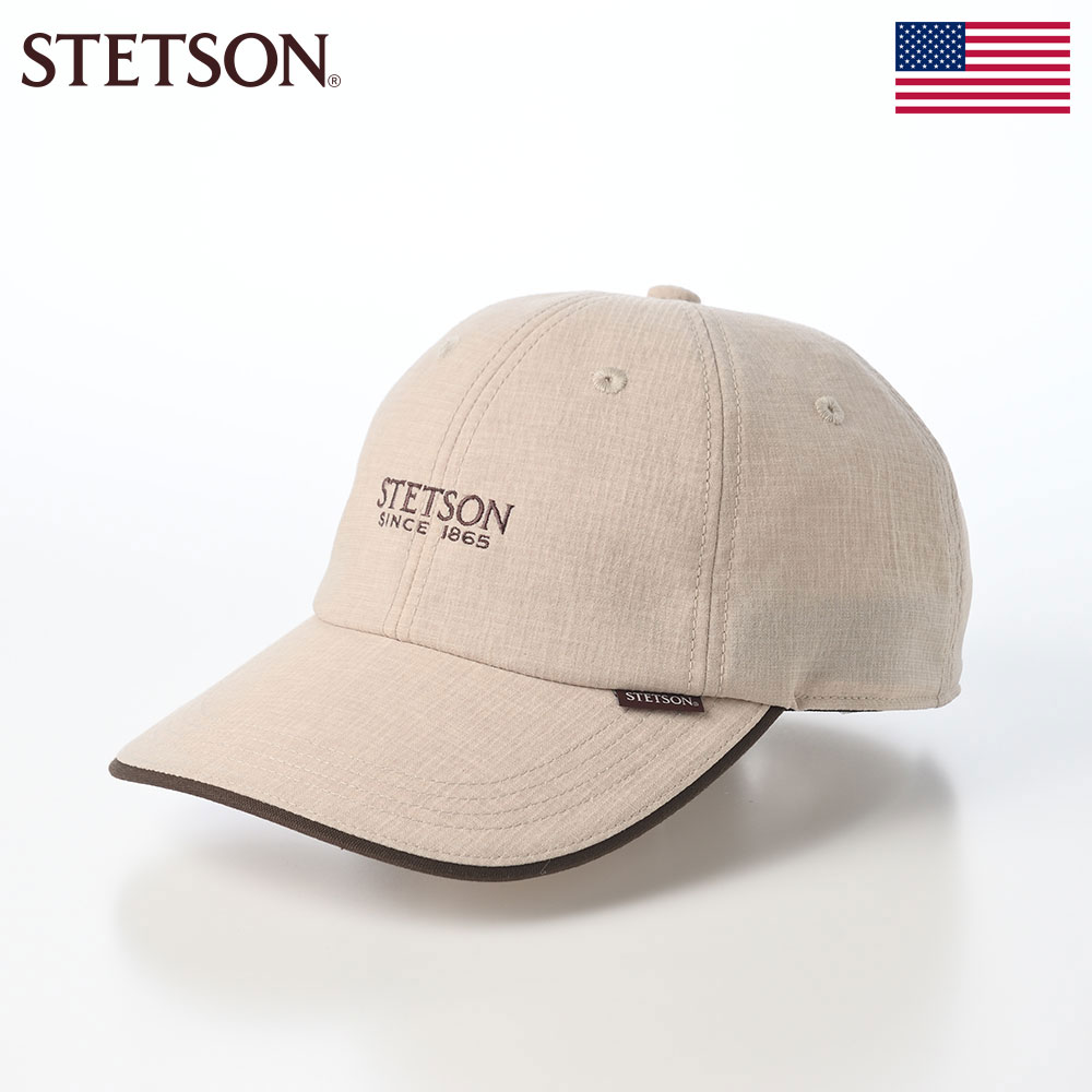 乐天商城 - STETSON ステットソン キャップ メンズ 空羽メッシュキャップ SE883 ベージュ 帽子 日本製 ポリエステル100％ 通気性 軽量 長つば アジャスター 春夏 手洗い可 父の日ギフト 2026