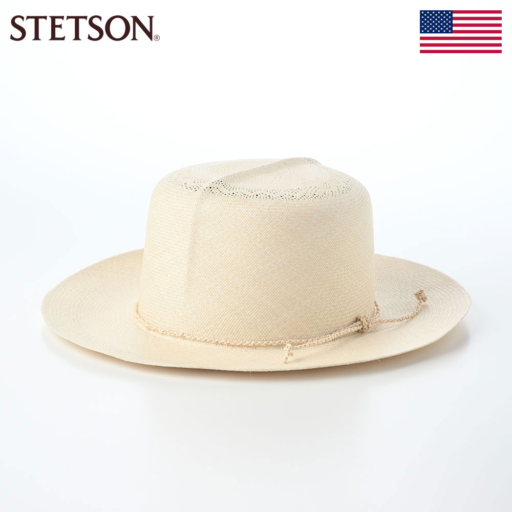 STETSON 帽子 パナマハット メンズ レディース 春 夏 ブランド 大きいサイズ シンプル カジュアル ファッション小物 アメリカ ステットソン OPTIMO OPENWORK PANAMA G8（オプティモ オープンワーク パナマ G8） SE894 オフホワイト