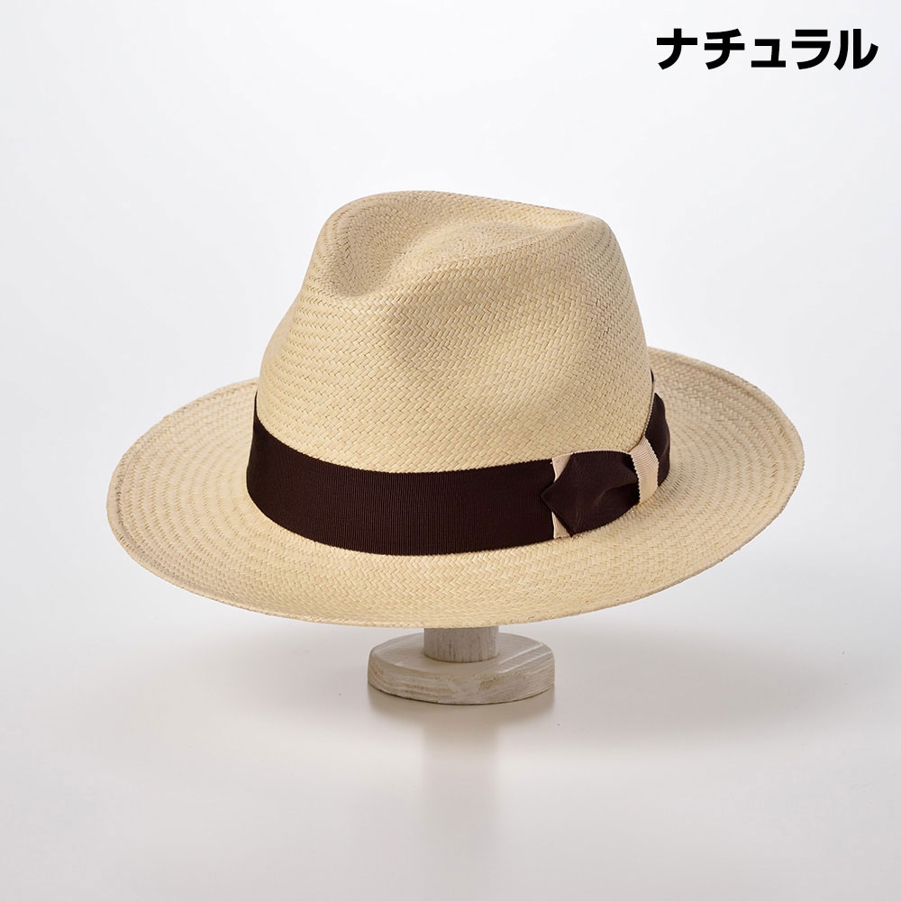 STETSON(ステットソン) パナマハット ティアドロップ メンズ レディース 春夏 中折れハット 中折れ帽子 パナマ帽子 高級 ナチュラル ブラック 57cm 59cm 送料無料 [デュオパナマG3 SH557] あす楽