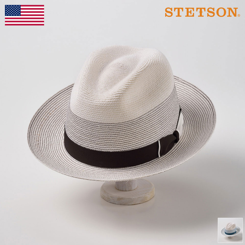 【アウトレット 40％OFF】ステットソン STETSON メンズ レディース ストローハット ブレードハット 中折れハット ハット 帽子 父の日 紳士 大きいサイズ 春夏 ブラウン ブルー L XL 58 60 トゥールーズST168 送料無料 あす楽