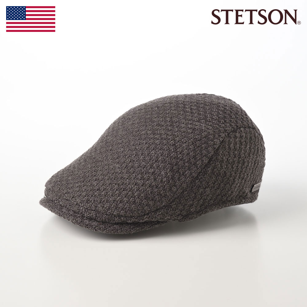 ステットソン STETSON ハンチング 秋冬 メンズ レディース ハンチング帽子 暖かい ニット素材 紳士帽 チャコールグレー フリーサイズ メンズ帽子 プレゼント 送料無料 あす楽 ニットハンチングSE164