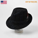 STETSON Xebg\ ܂nbg Y fB[X \tgnbg tFhnbg nbg Xq am H~ 傫TCY lCr[ 58 60cm [`FbNR[fCnbg SE490] YXq  y