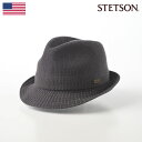 STETSON メンズ ソフトハット ソフト帽 中折れハット サーモハット 帽子 紳士 レディース 大きいサイズ 春夏秋冬 オールシーズン 通年 グレー M L LL メンズ帽子 送料無料 あす楽 ステットソン 