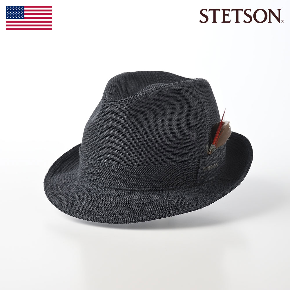 楽天メンズハット・帽子専門店 時谷堂STETSON 帽子 父の日 中折れハット メンズ 春 夏 トリルビー ソフトハット 大きいサイズ アメリカブランド カジュアル おしゃれ シンプル 普段使い 日除け UV対策 レディース 送料無料 あす楽 ステットソン NEW LESCAUT SS（ニューレスコー SS）SE073 グレー