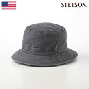 メンズ帽子（紳士） ステットソン STETSON メンズ サファリハット ソフトハット コットン 帽子 レディース 紳士 大きいサイズ 春夏秋 黒 メンズ帽子 送料無料 あす楽 アメリカブランド COTTON OVERDYE WASHED HAT（コットンオーバーダイウォッシュドハット）SE076 ブラック