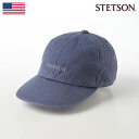 ステットソン STETSON ベースボールキャップ メンズ レディース 野球帽 カジュアル 帽子 紳士 大きいサイズ 春夏 メンズ帽子 送料無料 あす楽 COTTON OVERDYE WASHED CAP（コットンオーバーダイウォッシュドキャップ）SE077 ネイビー