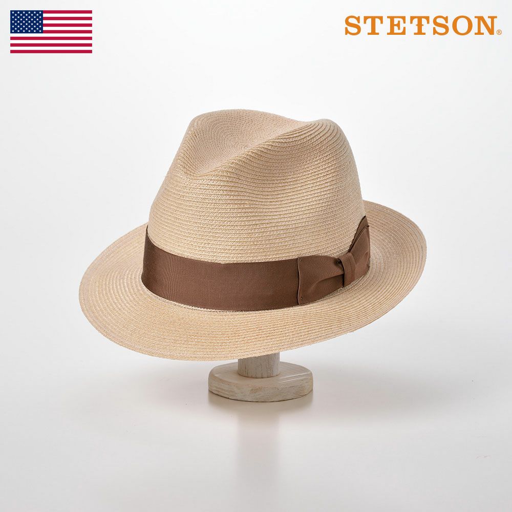 ヘンプ 帽子（メンズ） STETSON(ステットソン) 中折れハット 中折れ帽子 メンズ レディース 春夏 麦わら帽子 ストローハット ブレードハット 涼しい 紳士帽 ナチュラル 送料無料 [チャールストンヘンプ ST132] あす楽