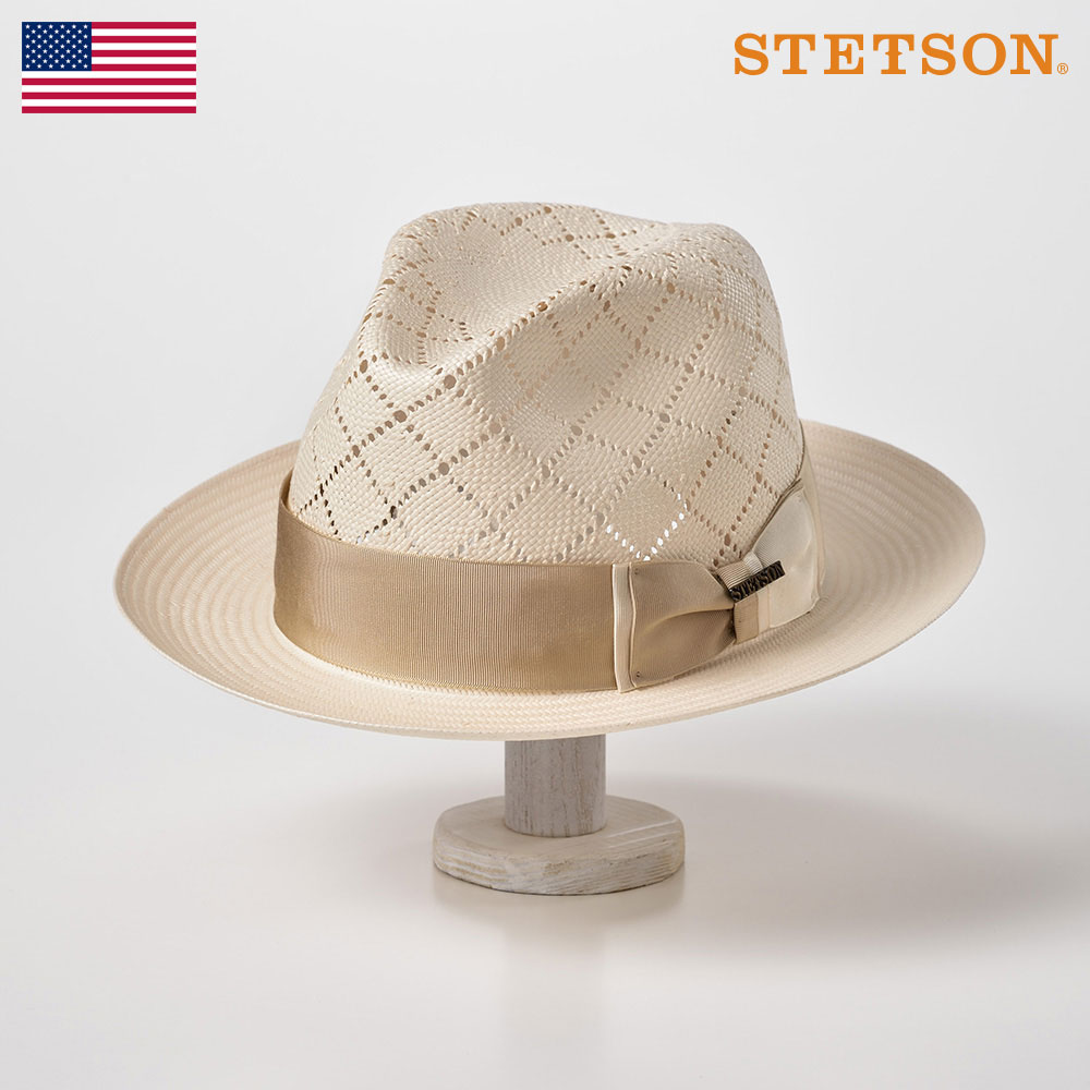 STETSON ステットソン 飾り編み ストローハット 麦わら帽子 メンズ 春夏 中折れハット 紳士帽 ペーパーハット 58 59 60 61 送料無料 あす楽 ギフト プレゼント アメリカ製 ダートマス ST134