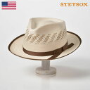 STETSON ステットソン 透かし編み ストローハット 麦わら帽子 メンズ 春夏 中折れ帽 中折れハット 紳士帽 ペーパーハット アイボリー 送料無料 あす楽 ギフト プレゼント アメリカ製 カッパ ST143