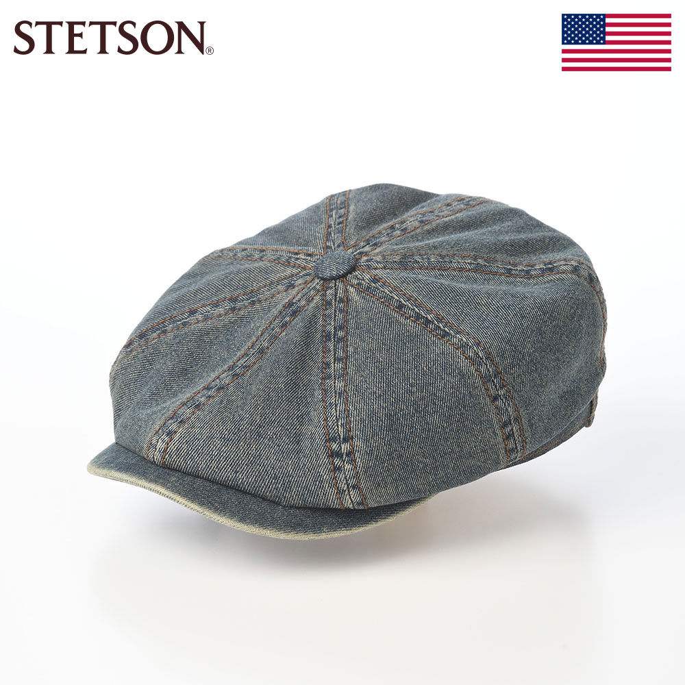 乐天商城 - STETSON 帽子 メンズ レディース アメリカブランド ステットソン DENIM CASHUNTING（デニム キャスハンチング） ST302EU ネイビー 父の日ギフト 2026