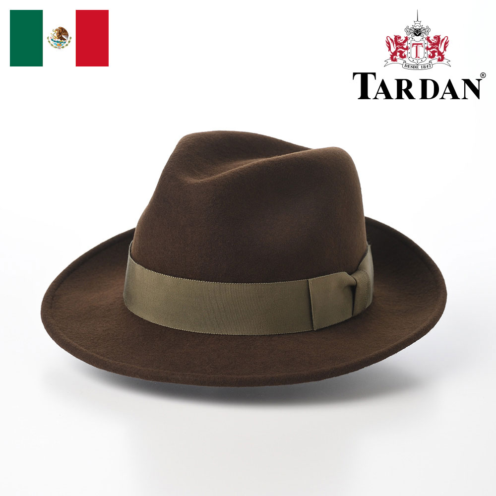 【アウトレット 50％OFF】TARDAN 帽子 中折れハット フェルト帽 メンズ レディース 秋 冬 紳士帽 ブランド 大きいサイズ フォーマル カジュアル おしゃれ クラシック ファッション小物 メキシコ タルダン OLIMPICO CONFORT（オリンピコ コンフォート） ブラウン