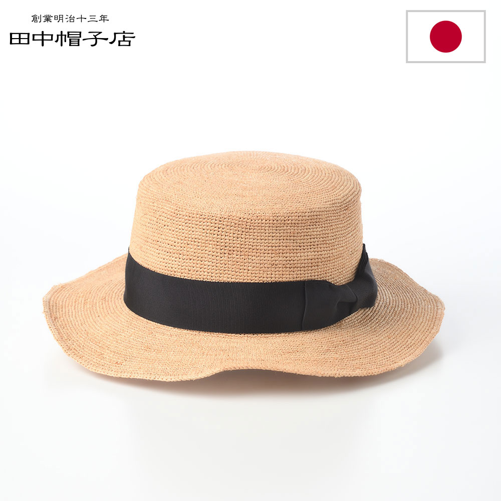 ラフィアハットカンカン帽メンズレデ...