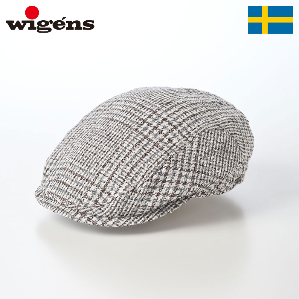 ハンチング帽 キャップ メンズ レディース 北欧ブランド 送料無料 WIGENS ヴィゲーンズ Linen Blend Hunting（リネン ブレンド ハンチング）102000 ライトグレー