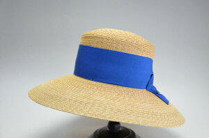 イタリア製　インポート Complitコンプリット　ストローハット レディース 女性 婦人帽子 (赤/水色/青)　夏 30代 40代 50代 60代 70代 10067
