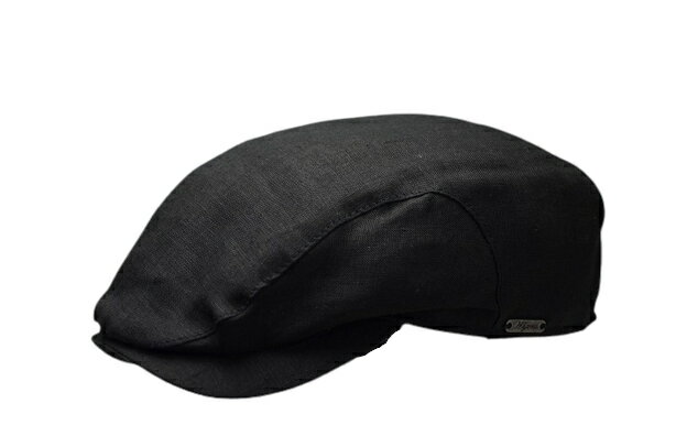 Wigensヴィゲンズ　薄手軽量　リネン メンズハンチング インポート 輸入 正規品 ブラック 黒 Ivy Classic Cap　56cm～59cm 春夏 男性 紳士 帽子 101242