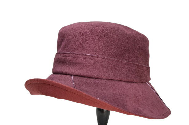 シワになりにくいエクセーヌ クロッシェ レディース ハット サイズアジャスターつき UV加工 日本製 (ワ..