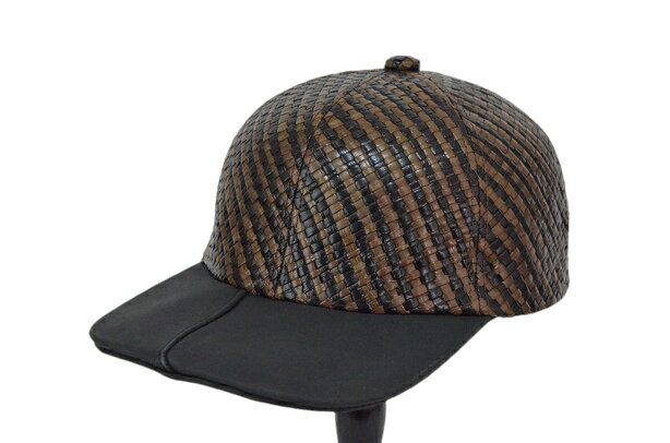 NOLノル Pandan cap パンダンキャップ 58〜59cm L〜LL　大きいサイズ 天然草　キャップ インドネシア製 麦わら メンズ レディース 帽子 ブラウン×ブラック 夏 30代 40代 50代 60代 70代 NL-2102031