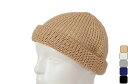RETTERレッター 美濃和紙 Washi short roll ショート ロール ワッチ ニット帽 ニットキャップ (キャメル/ナチュラル/グレー/ネイビー/...