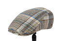 メンズ ハンチング 秋冬 Gottmannゴットマン 耳あて付き ウール インポート 57cm〜63cm M L LL XL 2L XXL 3L ベージュ チェ...