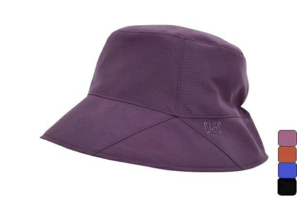 婦人 帽子 DAKSダックス タッサー生地 クロッシェ レディースハット 日本製 (パープル/ワイン/ネイビー/ブラック) 後ろゴム入り 55cm 56cm S M 小さいサイズ サイズ調節 手洗い可 ミセス シニア 30代 40代 50代 60代 70代 春・秋冬 女性 DL403