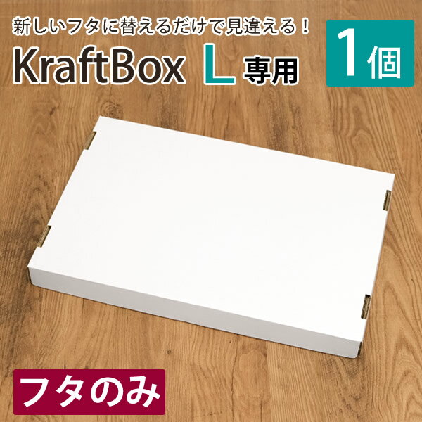 クラフトボックスL　フタのみ　収納ケース　収納ボックス　書類収納　押入れ収納 フタ付き　クラフトボックス