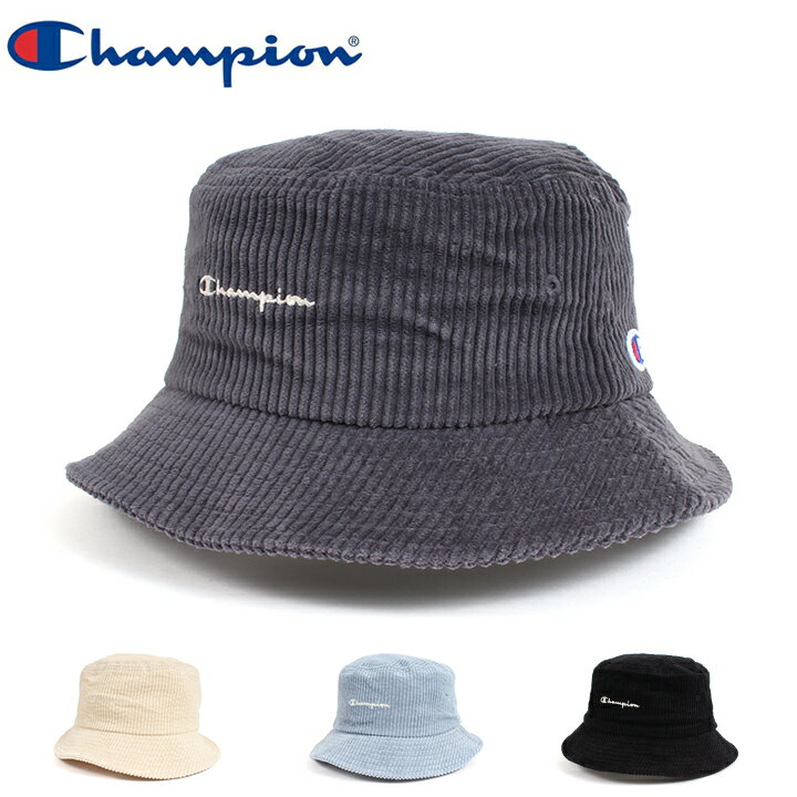 チャンピオン 帽子 レディース Champion チャンピオン ワイドコールバケットハット 387-0043 キャップ ハット 帽子 メンズ レディース スポーツ カジュアル コーデュロイ 太畝